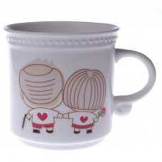 Creative Valentine's Day Gift Lovers Bone china Color-changing Mug Cup