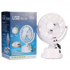 823 Desktop Clip Fan USB Charging&Battery Power Supply Clip Base 2 Speeds Mini Portable Fan