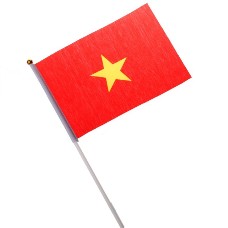 National Flag of Countries Hand Waving Flag with Pole 100pcs