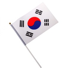 National Flag of Countries Hand Waving Flag with Pole 100pcs