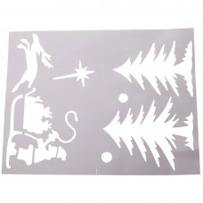 Christmas Gift Christmas Spray Snow Template 6 in 1 Pack