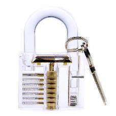 Transparent Professional Visible Padlock Lock for Locksmith Lock Training Trainer