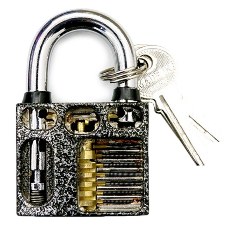 Transparent Professional Visible Padlock Lock for Locksmith Lock Training Trainer