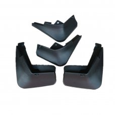 Car Splash Guard ABS Car Dirtboard 4 In 1 Pack Black Ford 09 Fiesta 09-12 Hatchback