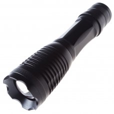 T6 Flashlight Outdoor Strong Light Flashlight  Highlight Blasting Flash Black