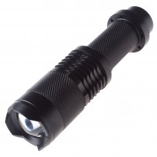 T6 Flashlight Outdoor Strong Light Flashlight  Highlight Medium Light Blasting Flash Black