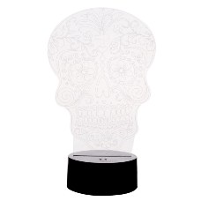 Creative 2D/3D Visual Table Lamp Acrylic Night Light Furniture Decorative Skull Pattern