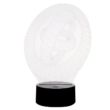 Creative 2D/3D Visual Table Lamp Acrylic Night Light Furniture Decorative Three Ring Pattern