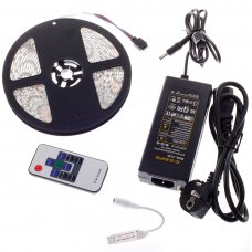 LED Light Strip Light-emitting Diode 5050SMD 300LED RGB IP65 5 Meters F Controller 5A Power Blister Suit