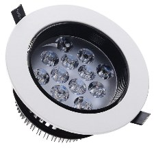 LED Ceiling Light Downlight 360 Degree Rotated Matte White Warm 12W