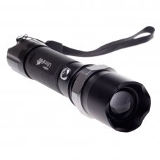 Glare Long Range 150 Meters Flashlight Torch Lamp Black Include Charger European power supply