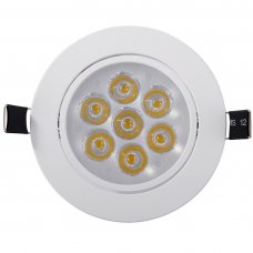 LED Light Ceiling Light Downlight Matte White Warm Light 7W