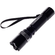 Bright Light Long Range 150 Meters Flashlight Torch Lamp Black With Power Charger