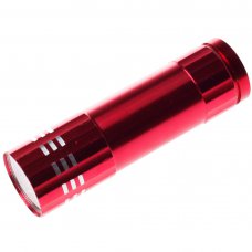 9 Lights Mini Flashlight Torch Red