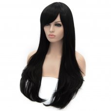 Cosplay Wig Black Euramerican Style Long Curly Hair Wig