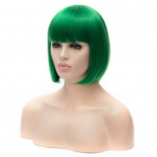 Cosplay Wig Green Euramerican Style Short Bobo Hair Wig