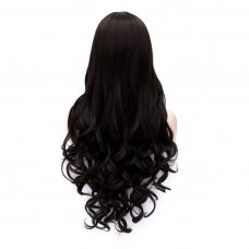 Cosplay Wig Black Carved Wavy Long Curly Wig