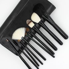 Makeup Brushes Set 10 Pcs Wool Pony Hair Brush Makeup Brush Case