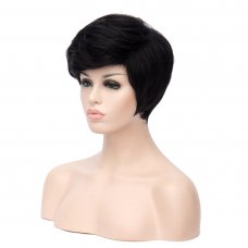 D576 SW1820 European Style Hair Wig Blue Black