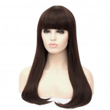 D537 LW1340 European Style Hair Wig Dark Brown