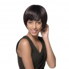 Real Human Hair Wig Short Hair  Black