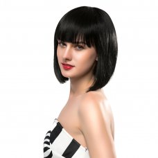 Real Human Hair Wig Short BOBO Hair  Black