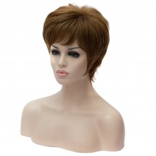 SW-1320 Euramerican Style Wig Fashion Short Fluffy Hair Wig Brown