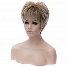 SW-1331 Euramerican Style Wig Fashion Short Fluffy Hair Wig Fading Brown