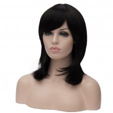 Cosplay COS Wig Short Straight Hair Black 35cm