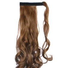 Wig Velcro Ponytail Curly Hair Wig 12#