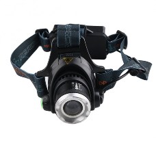 Outdoor Waterproof LED Headlamp For Camping Hiking Dog Walking And Kids Black