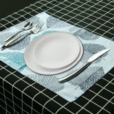 4/6pcs Tableware Pad Placemats Kitchen Dining Room Mat Polyester Insulation