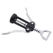 Bottle Opener for Beer Red Wine Wing Corkscrew Wine Opener Premium All-in-one Wine Corkscrew Black