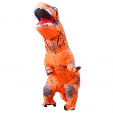 Inflatable T-rex Fancy Suit Novelty Pretended Dinosaur Costume Adult Size