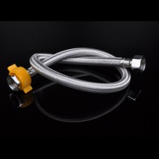 Faucet Connector Braided Stainless Steel Hose Female Straight Thread Faucet Hose 20cm