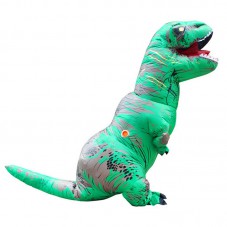 Inflatable T-rex Fancy Suit Novelty Pretended Dinosaur Costume Adult Size