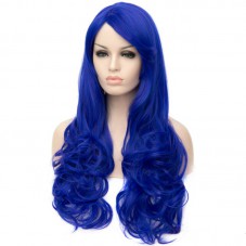 Long Curly Hair Wigs A755 LW1513 Blue