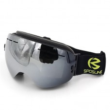 Men Women No Frame Double Layers Snow Sports Anti-Fog Skiing Goggles