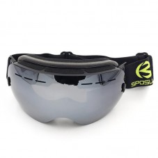 Men Women No Frame Double Layers Snow Sports Anti-Fog Skiing Goggles