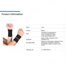 A32 A Pair/Set Comfortable Elastic Wrist Brace Sport Gym Wrist Support