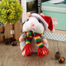 Funny Walking Talking Speaking Nodding Hamster Plush Toy Animal Kids Toy