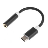 Portable USB 3.1 Type-C To 3.5mm Audio Connector Microphone Female Adapter