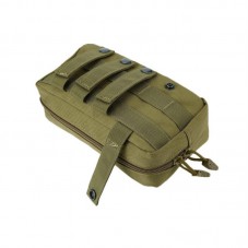 Tactical Molle Pouch Large Capacity Zipper Bag Outdoor Backpack Attachment