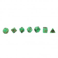 Creative Dual Color Mixed Series 7 Pcs Set Multi-Faceted Acrylic Dice