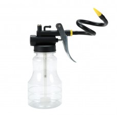 250ML High-pressure Machine Oil Pot With 25CM Flexible Hose Transparent Tiler