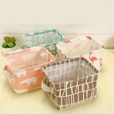 Fabric Storage Basket Box Home Supplies Sundries Container Holder Desktop