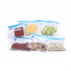 5pcs Food Saver Vacuum Zipper Bags Fresh Saving Bags For Fish Vegetables Fruit