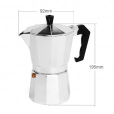 Aluminum 8-Angle Moka Espresso Cup Continental Moka Percolator Pot 3cup/6cup