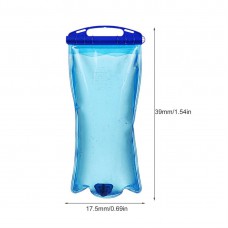 2L Portable Water Bladder Bag Hydration Camping Hiking Outdoor Sports Blue