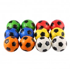 12PCS Football Stress Relief Sponge Foam Balls Hand Exercise Squeeze Toy